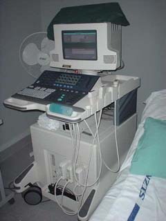 A modern ultrasound machine